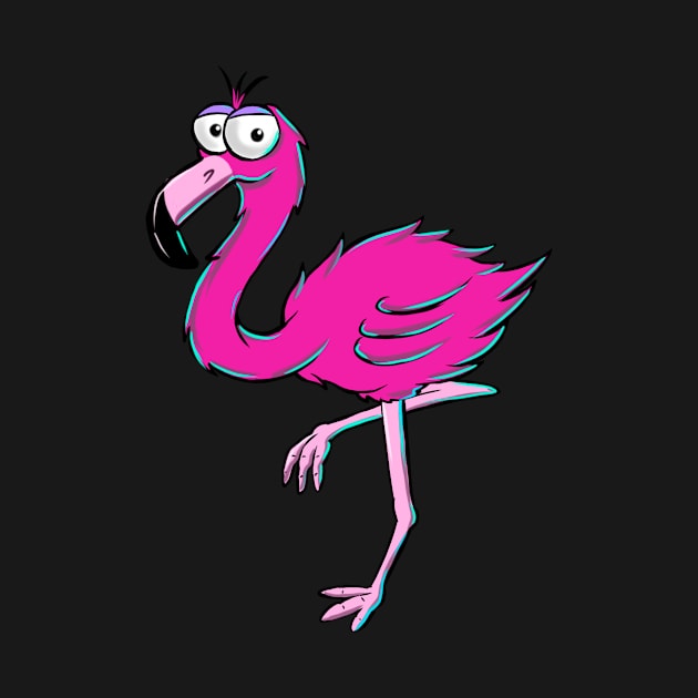 Comic flamingo by Tom2311Tom