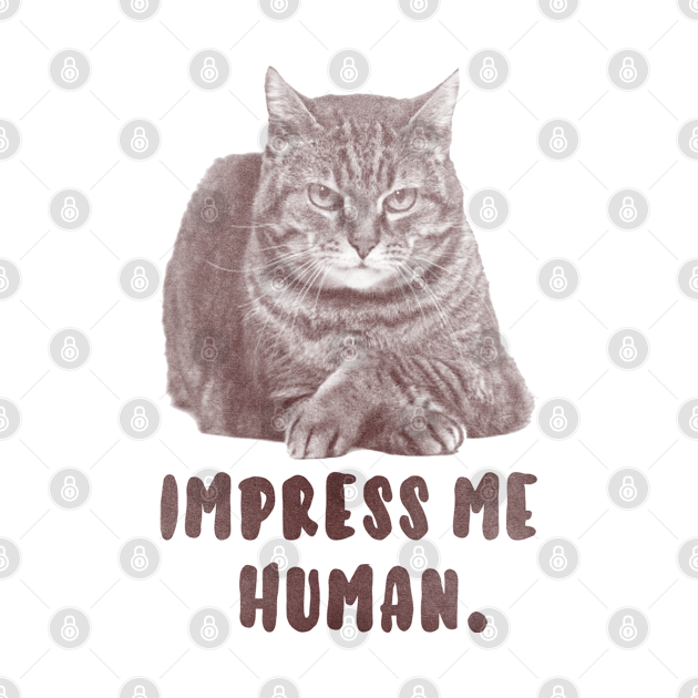 Impress me human  cat lover gifts  tank top  teepublic Impress me human  cat lover gifts  tank top  teepublic