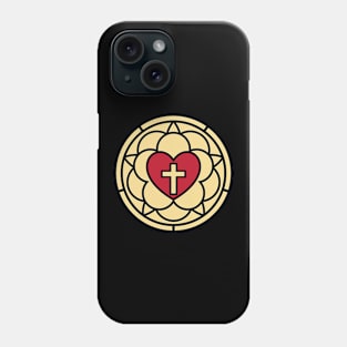 Rose Luther. Illustration of theology and confession of faith Phone Case