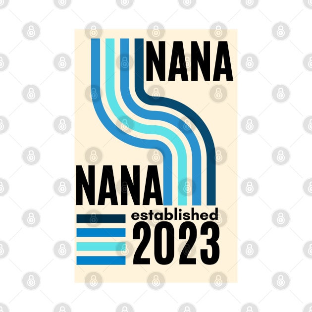 nana  , grandma , grammy to be  new grandma 2023, gender reveal baby shower by KIRBY-Z Studio