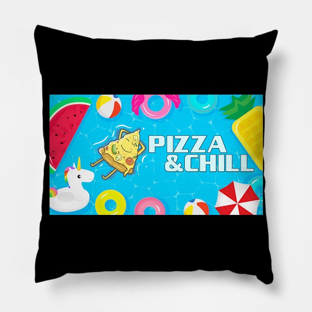 Pizza and Chill Pillow by ArticaDesign