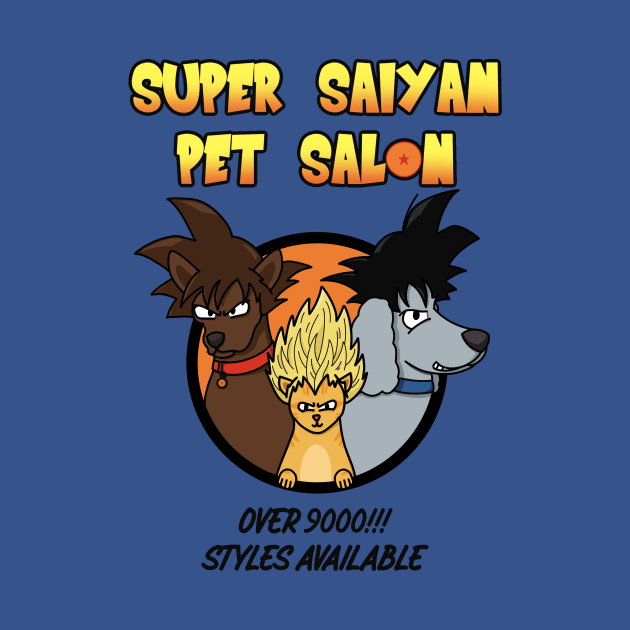 Super Saiyan Pet Salon - Dragonball anime by WatershipBound