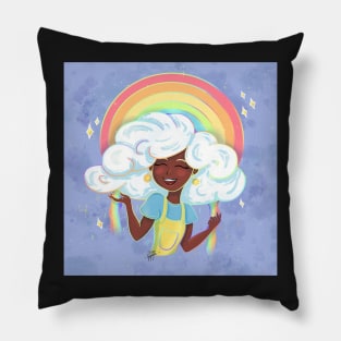 Raining Rainbows Pillow