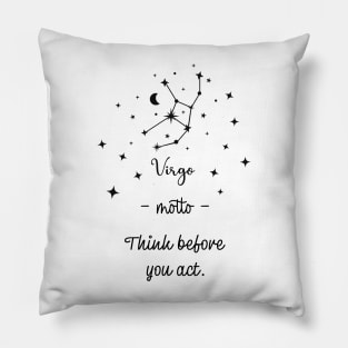 Key phrases of the zodiac signs: Virgo Pillow