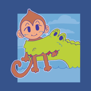 Monkey and Crocodile T-Shirt