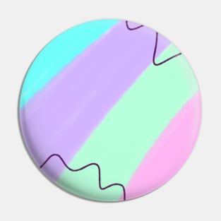 Green blue pink abstract watercolor art Pin