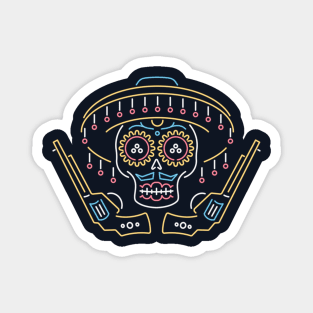 Vaquero Skull Magnet