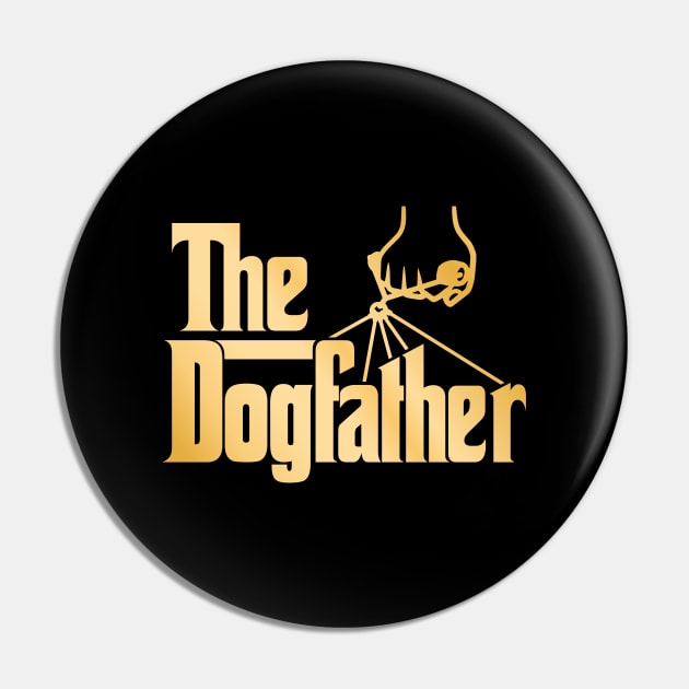 The DogFather (gold) Pin by curiousQ