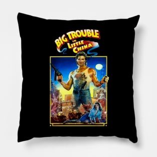 Classic Fantasy Movie Poster - Big Trouble in Little China Pillow