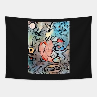 Miro meets Chagall (La veste rouge) Tapestry