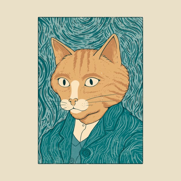 Cat Gogh by thiagocorrea