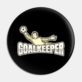 Football goalkeeper - yellow Pin