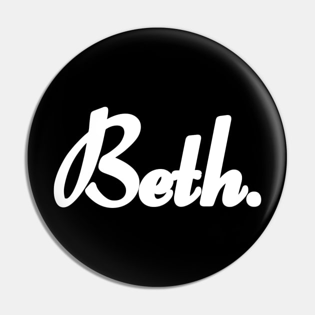 Name Beth Pin by CanCreate