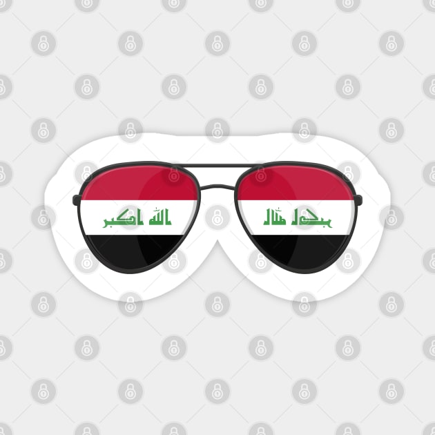 Iraq Flag Sunglasses Magnet by BramCrye