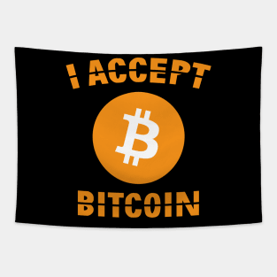 I Accept Bitcoin Tapestry