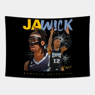 Ja Morant Gun Celly Tapestry