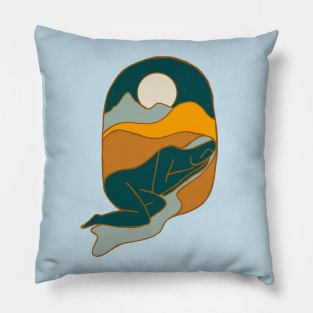 Sleeping River Pillow