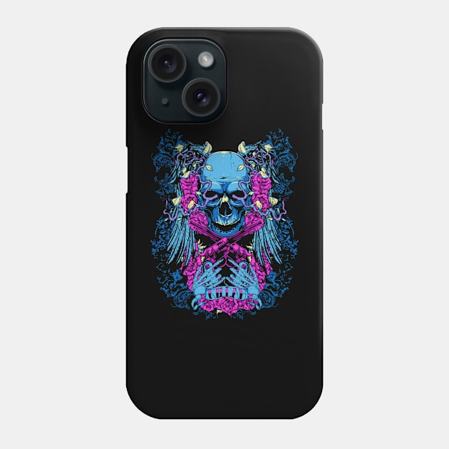 skull and gun Phone Case by MuftiArt