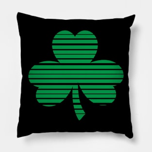 Shamrock Stripes - Green - St. Patricks Day Pillow