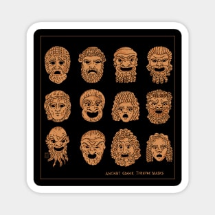 Ancient Greek Theatre Masks Magnet