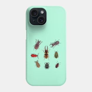 Beetles and bugs set colour Phone Case