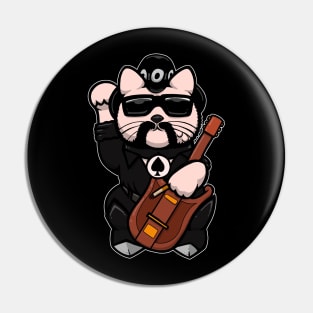 Lemmy Lucky cat Pin