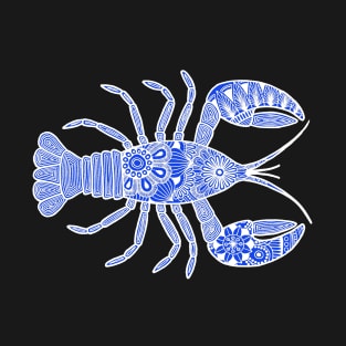 Lobster (blue and white horizontal) T-Shirt