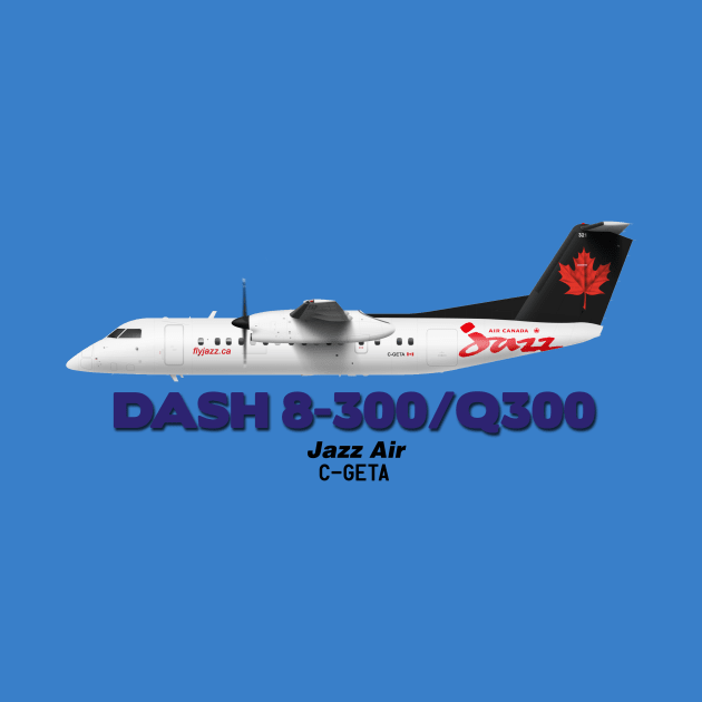 DeHavilland Canada Dash 8-300/Q300 - Jazz Air by TheArtofFlying