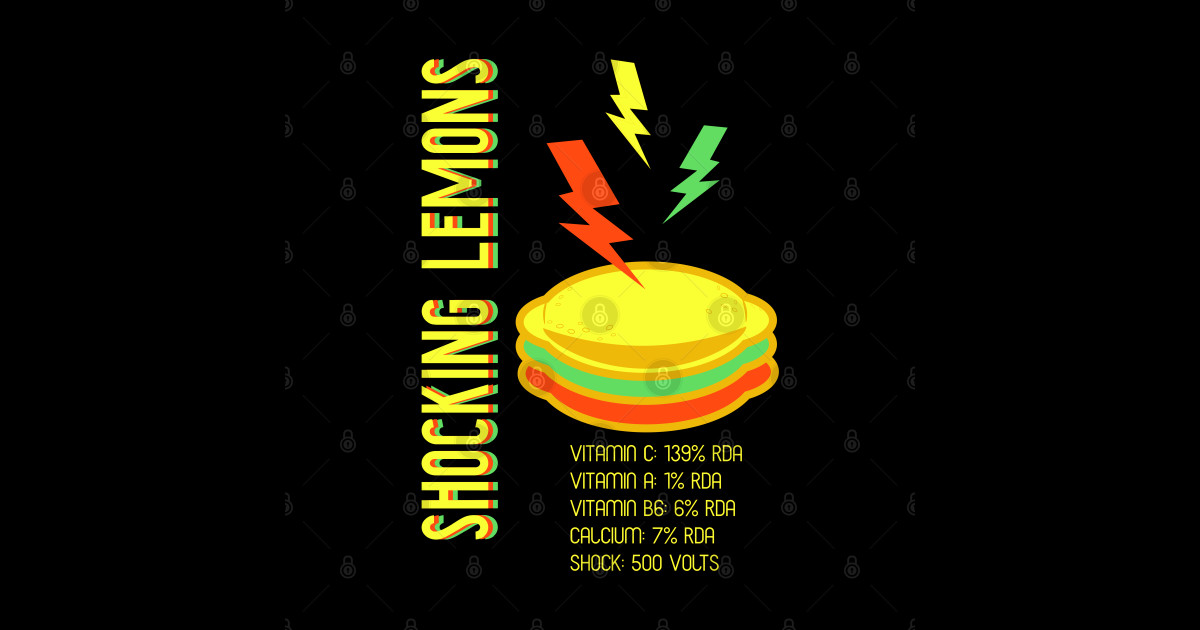 Shocking Lemon v9 Shocking Lemon Sticker TeePublic