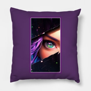 Anime Girl Eye | Quality Anime Artwork | Anime Aesthetic | Manga Anime Art Pillow