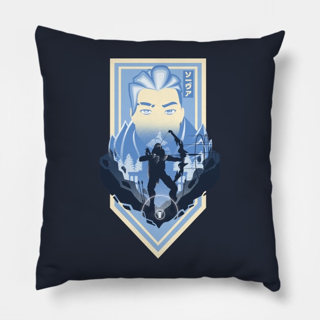 Russian Hunter Pillow by REXX_Vector