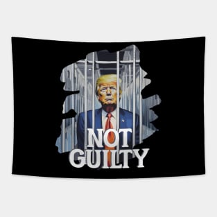 DONALD TRUMP NOT GUILTY Tapestry