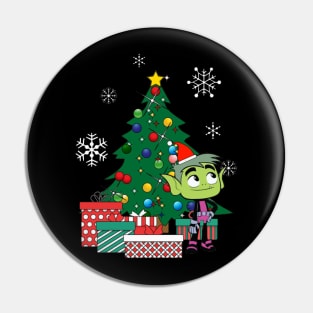 Teen Titans Beast Boy Around The Christmas Tree Pin