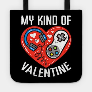 My Kind Valentine Gamer Valentines Day Gaming Men Boys Kids Tote