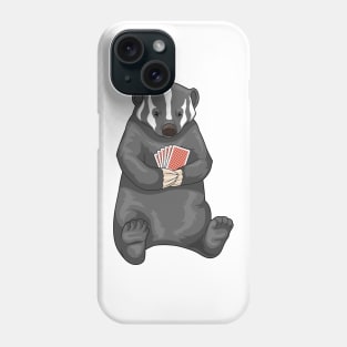 Honey badger Poker Poker cards Phone Case