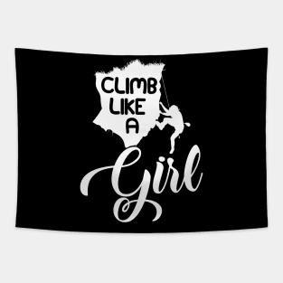 Climbing Girl - Climb like a girl Tapestry