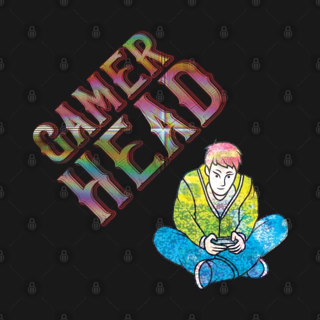 Gamer Head Video Game Player by AutomaticSoul