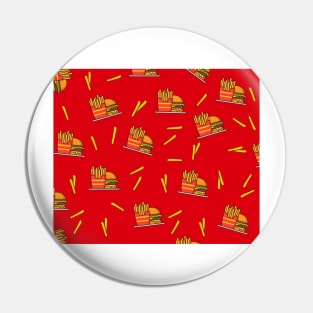 Burger and Fries Pin