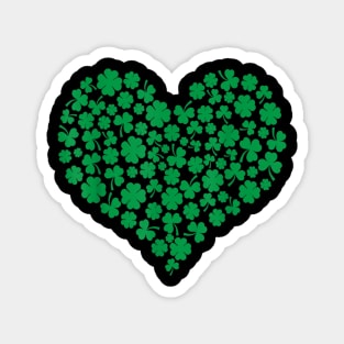 Lucky Shamrock Make Heart Happy St Patrick's Day Magnet