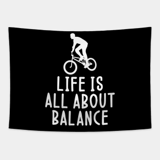 Life is all about balance funny handstand Tapestry