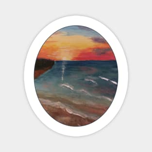 Beach Sunset Magnet