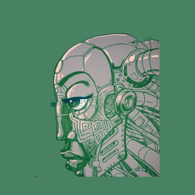 Robot Lady Green by Samax