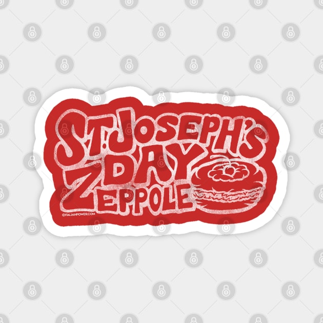 St. Joseph’s Day Zeppole Magnet by ItalianPowerStore