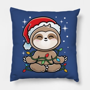 Christmas Sloth Tree Pillow