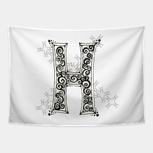 Color Me H Tapestry