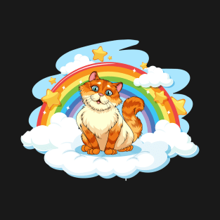 Cute cat rainbow T-Shirt