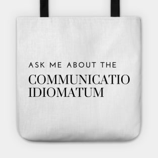 ask me about the communicatio idiomatum Tote