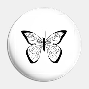 Graphic Butterfly Pin