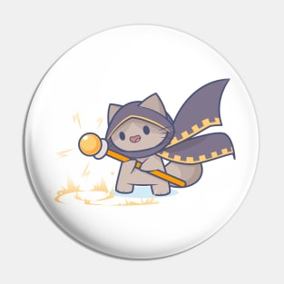 Tiny Thunder Mage Kitty Pin