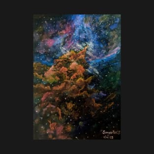 The mystic mountain nebula -The evolution T-Shirt